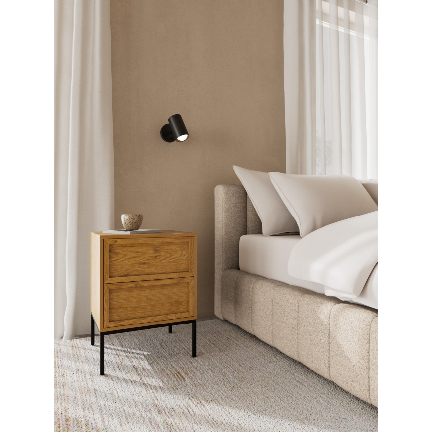 Stolik nocny ALIN 46x40 cm jasnobrązowy