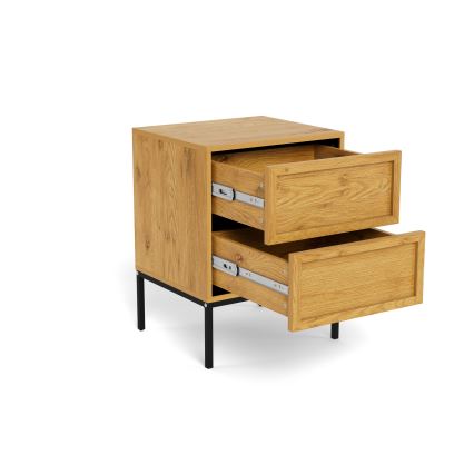 Stolik nocny ALIN 46x40 cm jasnobrązowy