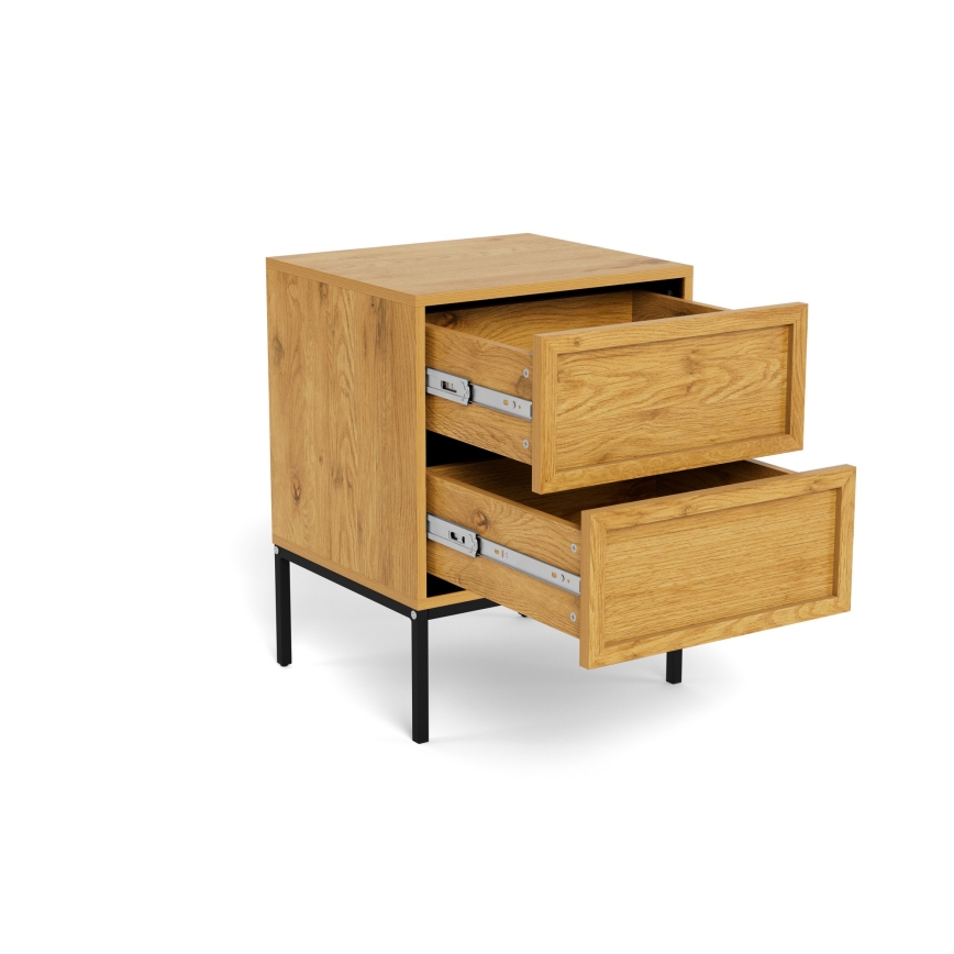 Stolik nocny ALIN 46x40 cm jasnobrązowy