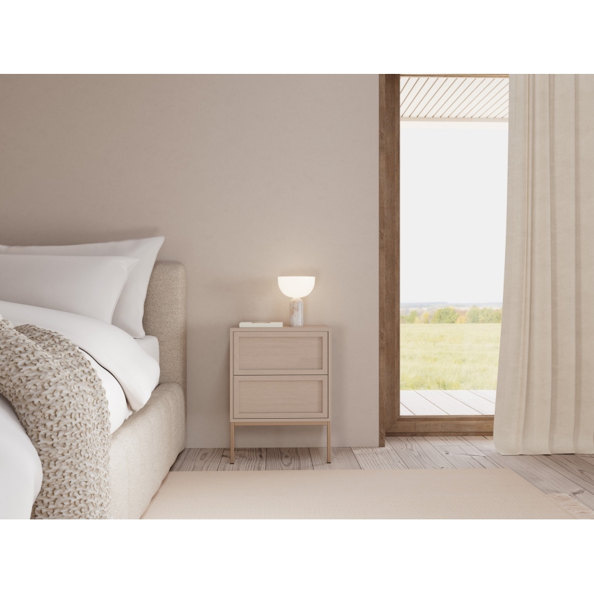 Stolik nocny ALIN 46x40 cm taupe