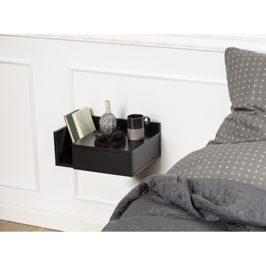 Stolik nocny AVA 40x32 cm czarny