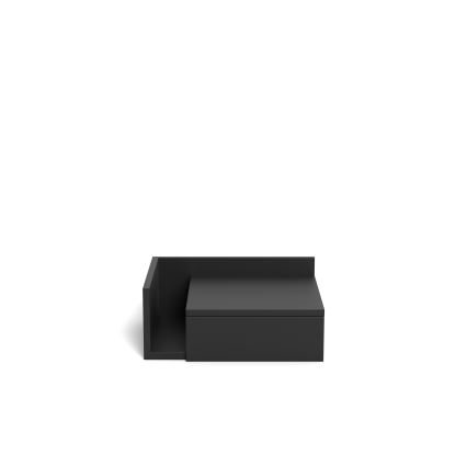 Stolik nocny AVA 40x32 cm czarny