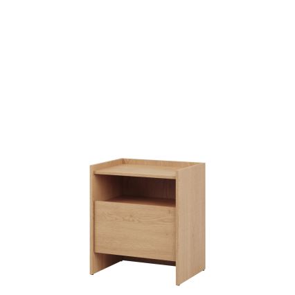 Stolik nocny JAPANDI 53x60 cm dąb Cremona