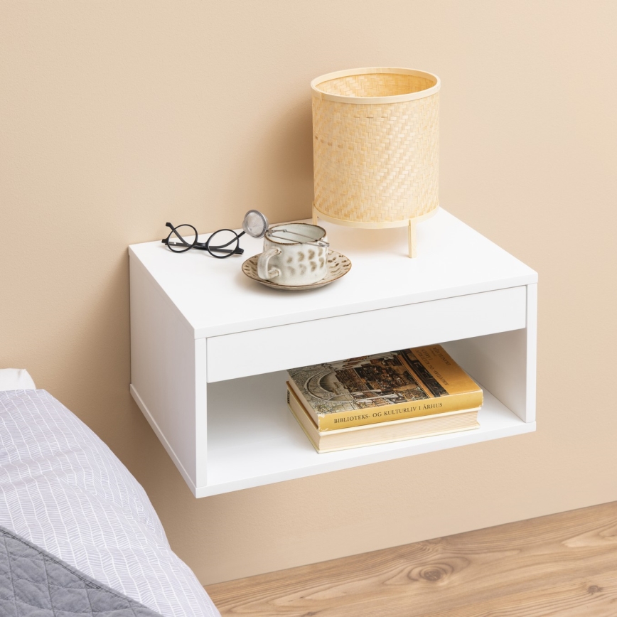 Stolik nocny LIGNE 50x35 cm biały