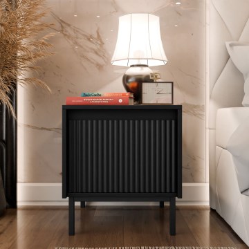 Stolik nocny OZMI 50 x 45 cm czarny