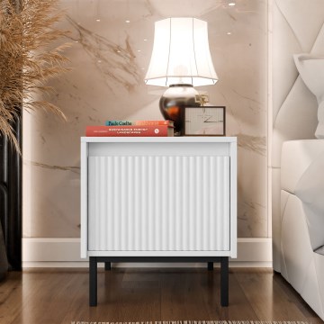 Stolik nocny OZMI 50x45 cm biały