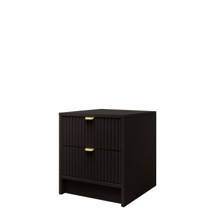 Stolik nocny TIRENO 35x40 cm czarny