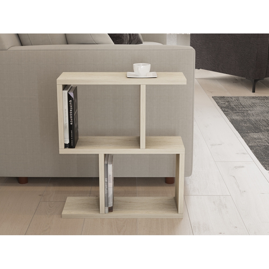 Stolik pomocniczy CROS 45x17 cm dekor marmuru/beżowy