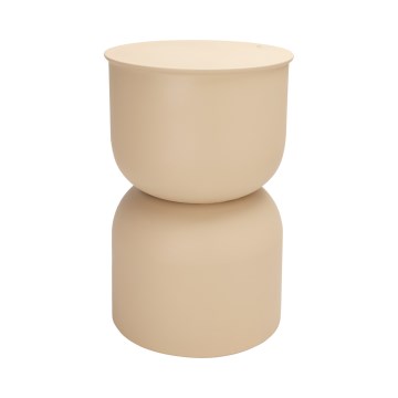 Stolik pomocniczy PETIT, średnica 31 cm, beżowy