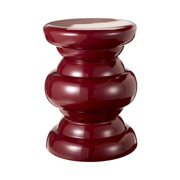 Stolik pomocniczy PETIT, średnica 31 cm, czerwony