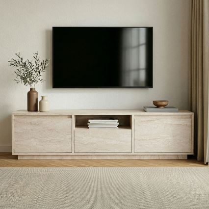 Stolik RTV KREDE 160x30 cm beżowy