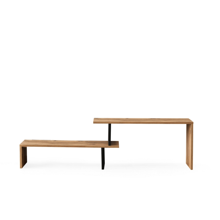 Stolik RTV OVIT 44x153 cm brązowy/czarny