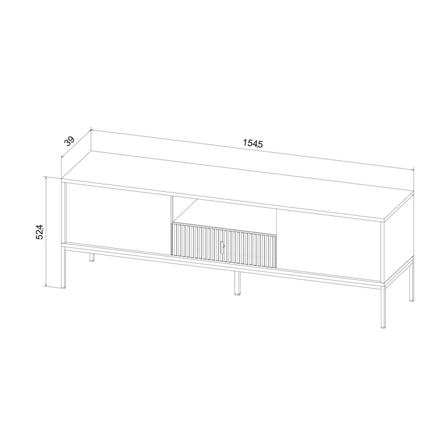 Stolik RTV SUE czarny