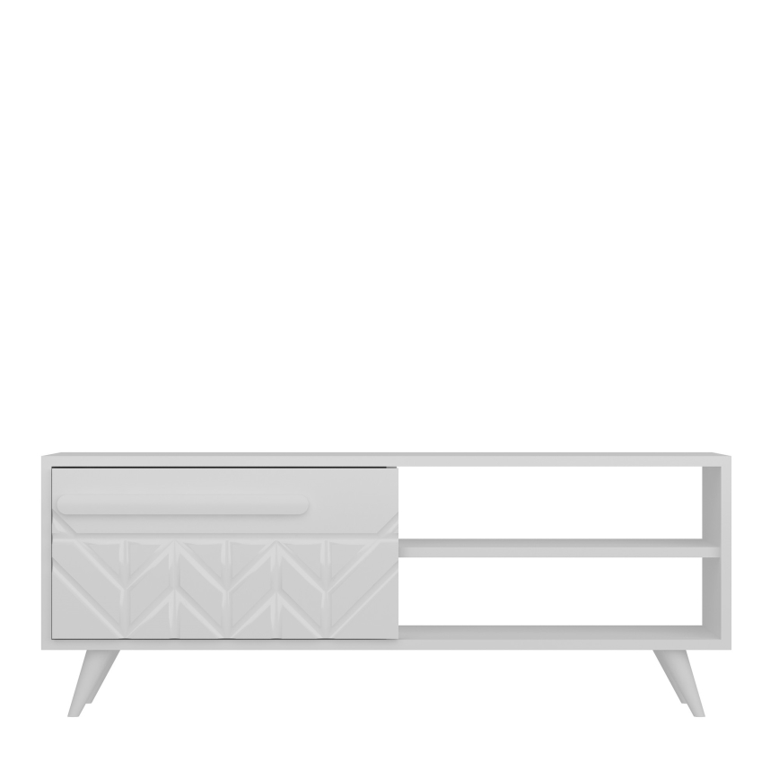Stolik RTV VENEDIK 43,7x120 cm biały