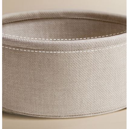 Stolik z wbudowanymi gniazdkami i portami USB NOIRA 45 cm beżowy/biały
