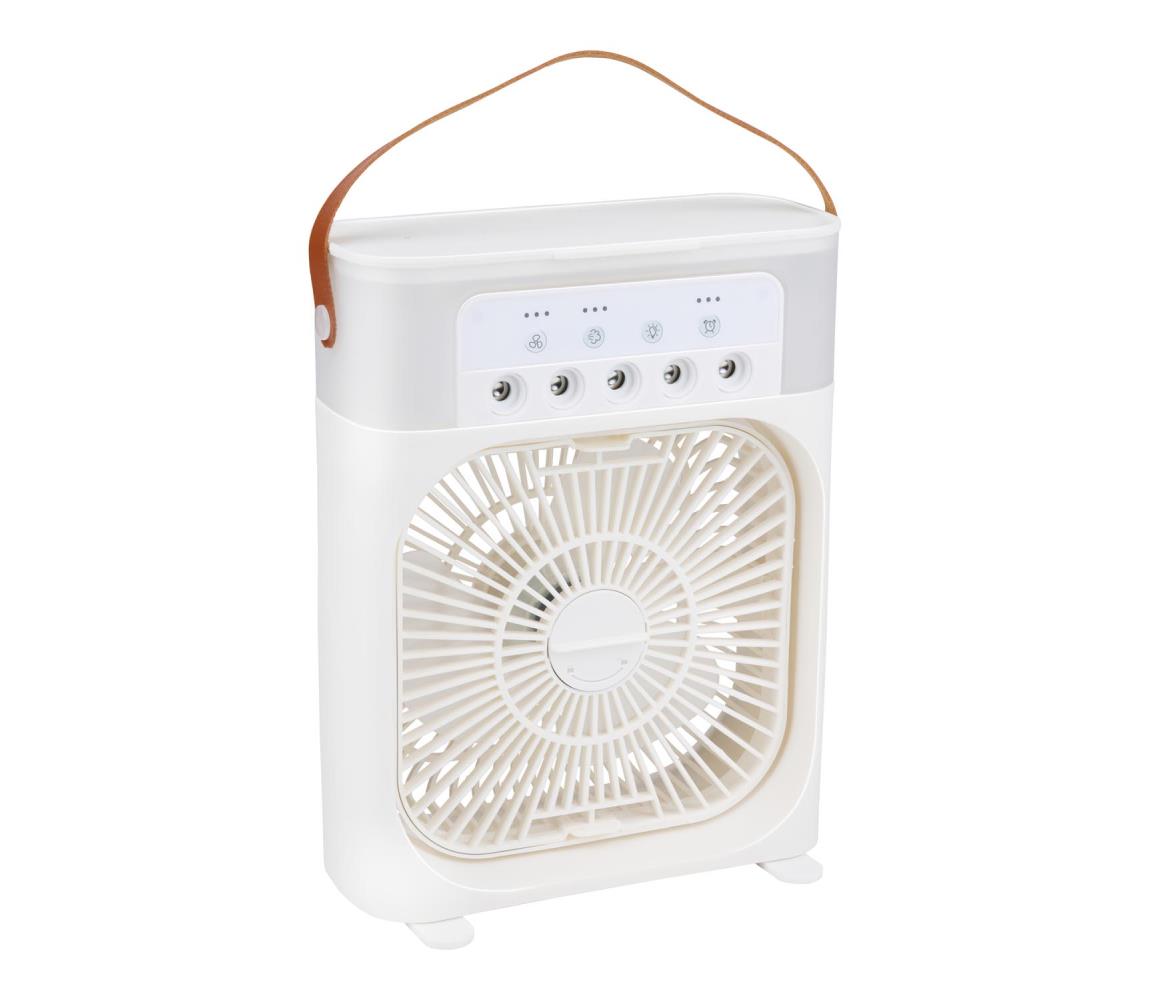 Stołowy wentylator LED RGB z efektem mgły 10W/5V