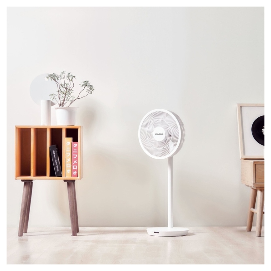 Stylies - Wentylator stojący ANTILA 25W/230V, śr. 40 cm, biały + pilot