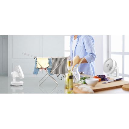 Stylies - Wentylator stołowy TARA 45 W/230 V biały