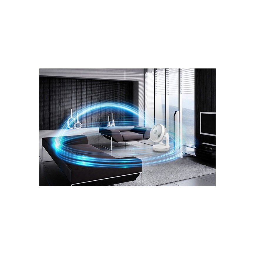 Stylies - Wentylator stołowy TARA 45 W/230 V biały