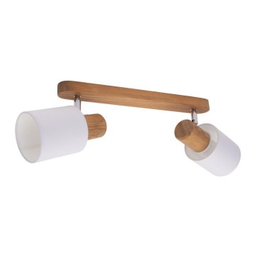 Sufitowa lampa punktowa TRENDY 2xE27/15W/230V sosna