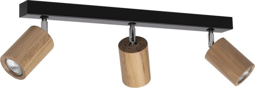 Sufitowa oprawa punktowa LED MATTI 3xGU10/5W/230V dąb