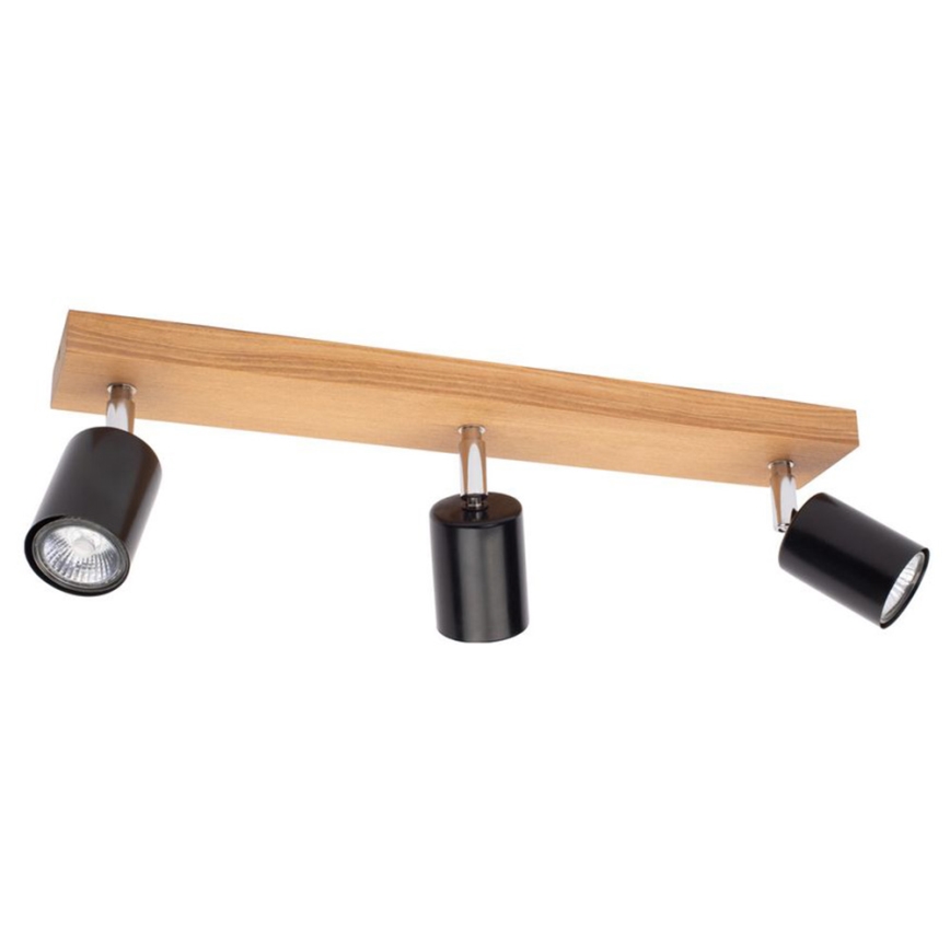Sufitowe oświetlenie punktowe MANARA  3xGU10/5W/230V sosna