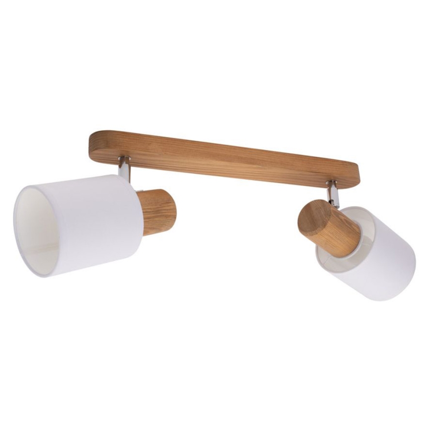Sufitowe oświetlenie punktowe TRENDY 2xE27/15W/230V sosna