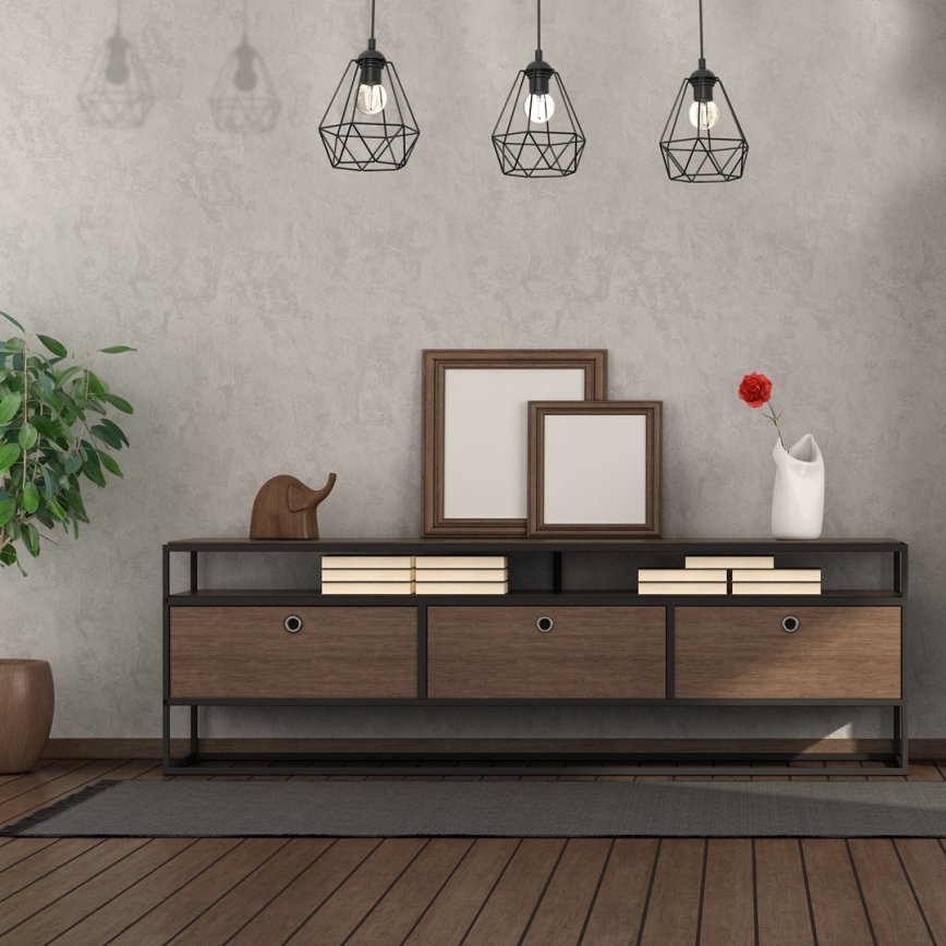Surface-mounted żyrandol ACERO 3xE27/60W/230V