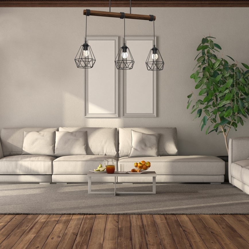 Surface-mounted żyrandol ACERO 3xE27/60W/230V