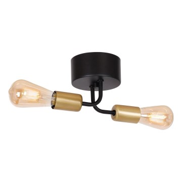 Surface-mounted żyrandol BRENDA 2xE27/60W/230V czarny/złoty