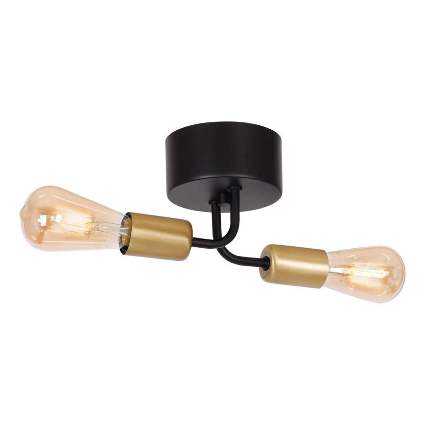 Surface-mounted żyrandol BRENDA 2xE27/60W/230V czarny/złoty