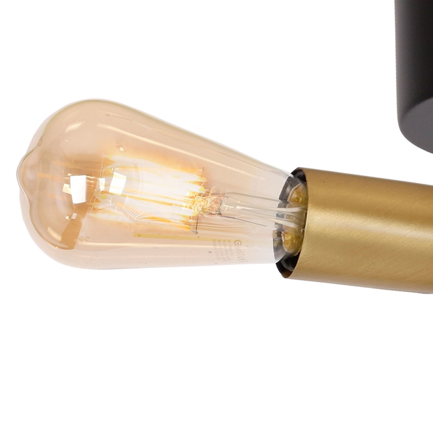 Surface-mounted żyrandol BRENDA 2xE27/60W/230V czarny/złoty