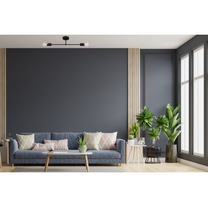 Surface-mounted żyrandol CAMBRIDGE 2xE27/15W/230V czarny