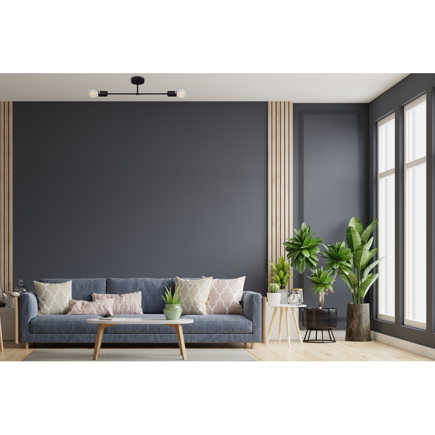 Surface-mounted żyrandol CAMBRIDGE 2xE27/15W/230V czarny