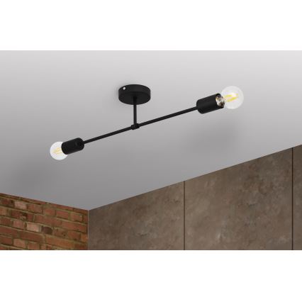 Surface-mounted żyrandol CAMBRIDGE 2xE27/15W/230V czarny