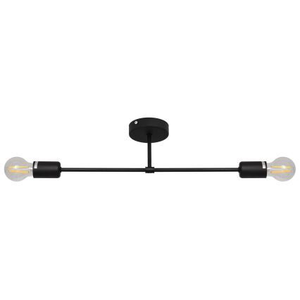 Surface-mounted żyrandol CAMBRIDGE 2xE27/15W/230V czarny