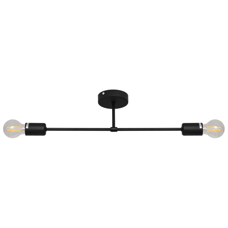 Surface-mounted żyrandol CAMBRIDGE 2xE27/15W/230V czarny