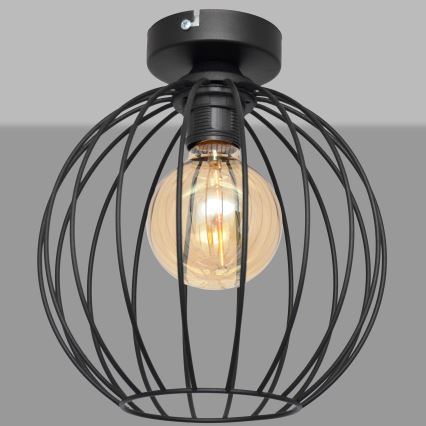 Surface-mounted żyrandol MERCURE 1xE27/15W/230V d. 24 cm czarny