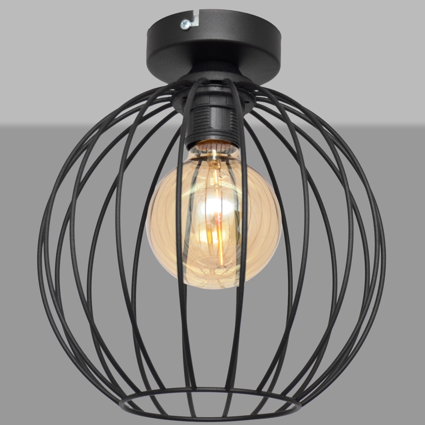 Surface-mounted żyrandol MERCURE 1xE27/15W/230V d. 24 cm czarny