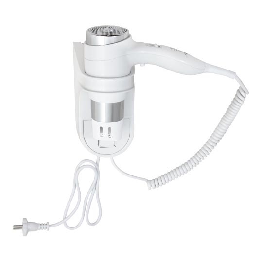 Suszarka do włosów z uchwytem 11x24 cm, biała