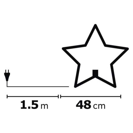 Świąteczna dekoracja 1xE14/230V szary