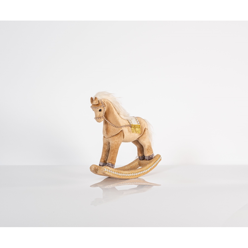 Świąteczna dekoracja 31 cm konik na biegunach