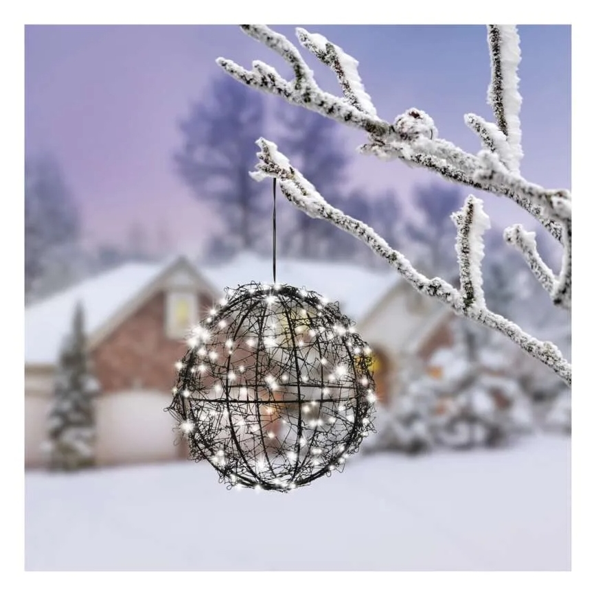 Świąteczna dekoracja LED, 200 diod LED / 230 V, średnica 20 cm