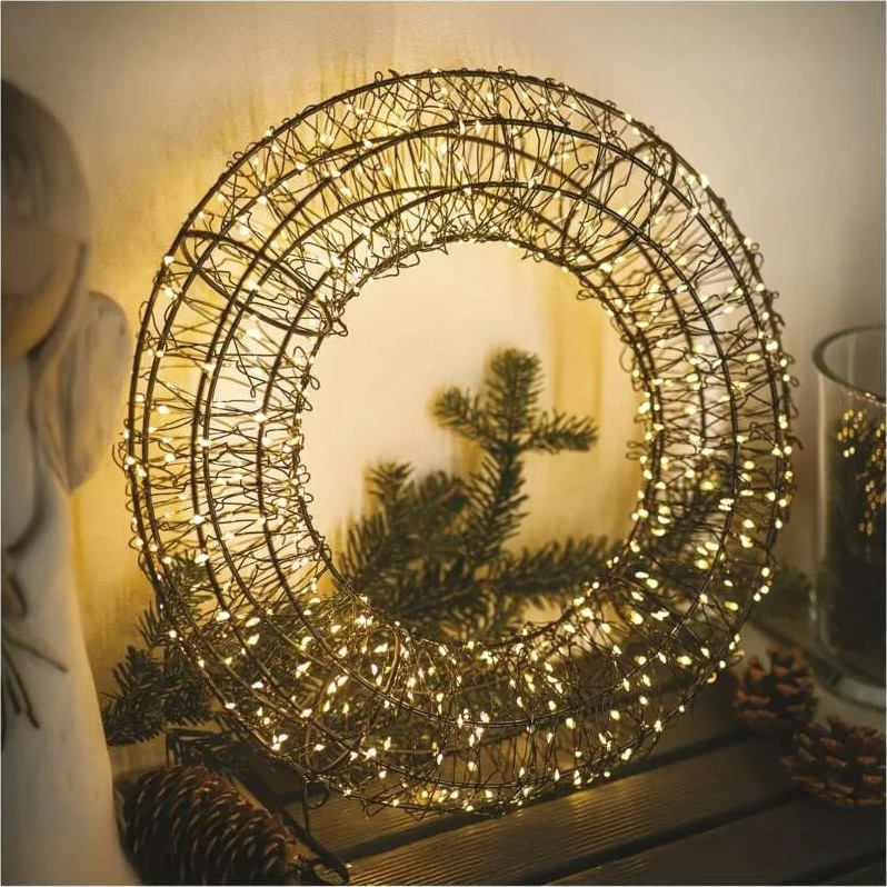 Świąteczna dekoracja LED 480 diod, 230 V, śr. 38 cm