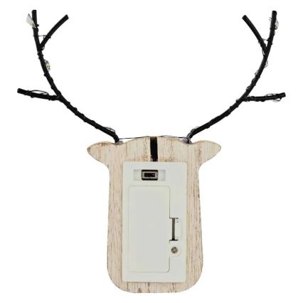 Świąteczna dekoracja LED 8xLED/2xAAA – renifer