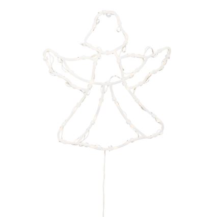 Świąteczna dekoracja LED do okna 35xLED/230V IP44 — anioł, ciepła biała