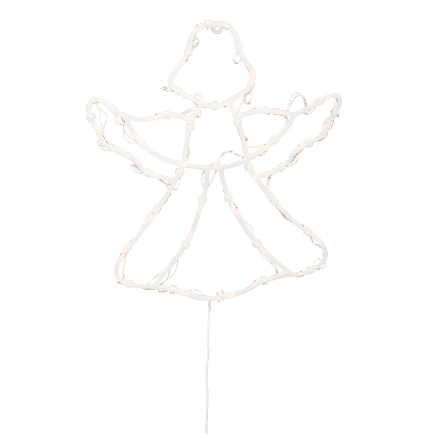 Świąteczna dekoracja LED do okna 35xLED/230V IP44 — anioł, ciepła biała