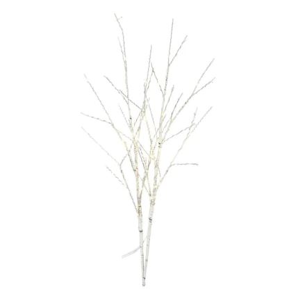 Świąteczna dekoracja LED do użytku zewnętrznego — 100 diod LED, zasilanie 3xAA, ciepłe białe światło, IP44