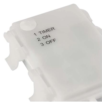 Świąteczna dekoracja LED do użytku zewnętrznego — 100 diod LED, zasilanie 3xAA, ciepłe białe światło, IP44