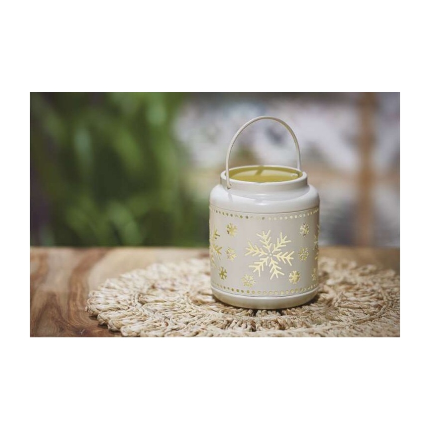 Świąteczna dekoracja LED, zasilana 3x AAA, biała